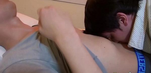  Asian twinks suck and tug